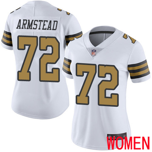 New Orleans Saints Limited White Women Terron Armstead Jersey NFL Football #72 Rush Vapor Untouchable Jersey